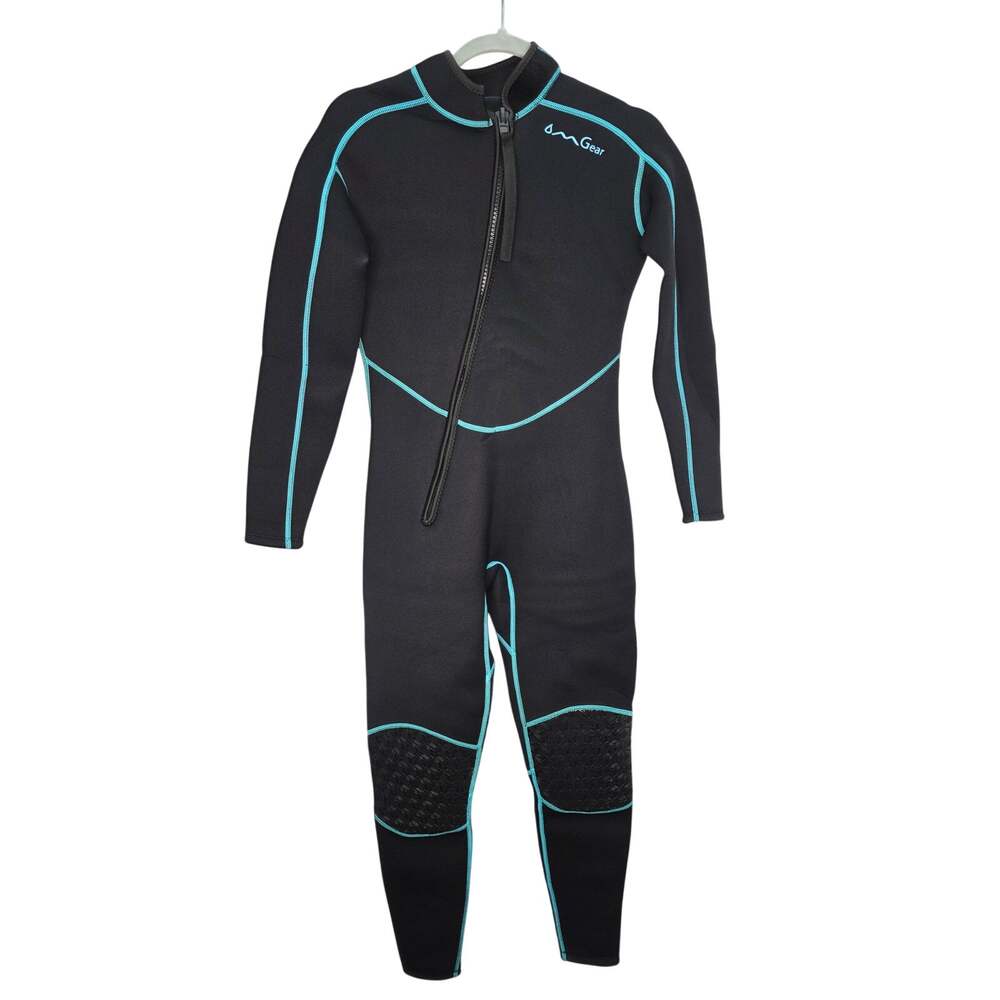Black Kids 3mm Neoprene Wetsuit Youth Medium Full Body Thermal Swim Surf Suit